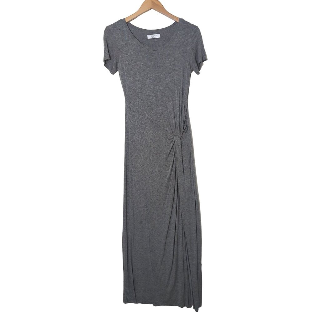 Bailey 44 Maxi Dress Womens S Gray Minimalist‎ Career Casual Stretch Knit